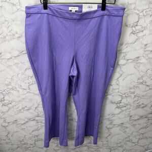 Women's Plus Pants sz 2X Short Macy's On 34th Lilac NEW #G761